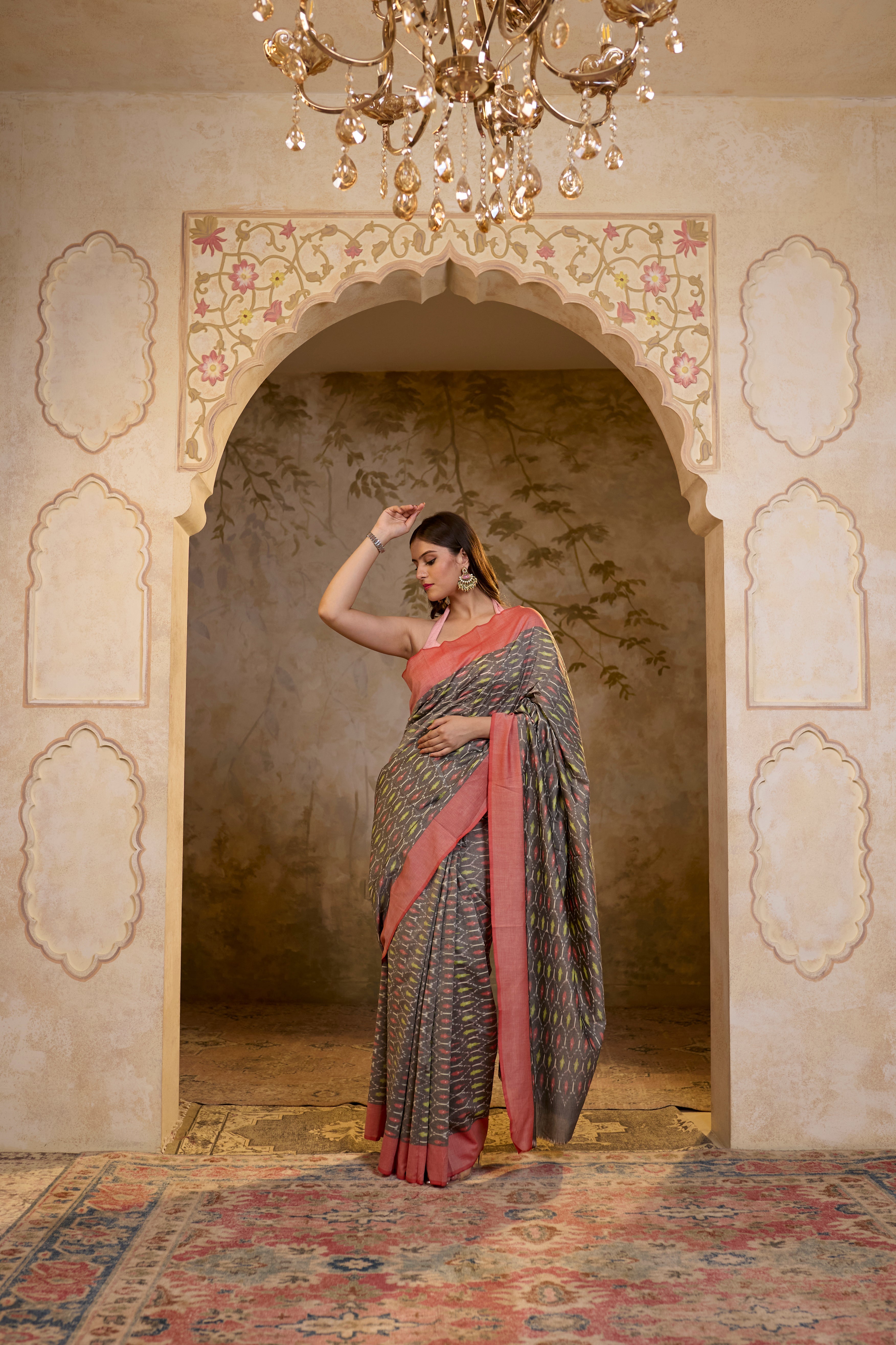 Pink Saree